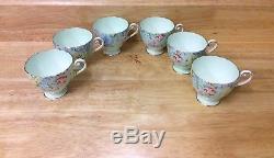 VTG 1930s ART-DECO SHELLEY MELODY TEA SET WITH SANDWICH PLATE-cup saucer chintz