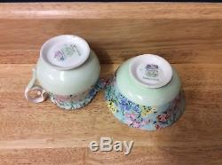 VTG 1930s ART-DECO SHELLEY MELODY TEA SET WITH SANDWICH PLATE-cup saucer chintz