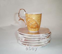 Van Trading Vintage Porcelain Tea / Coffee Set, 12 pcs, cup & saucer /