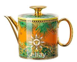 Versace Rosenthal Jungle Animalier Tea Set 7 Pcs (6 Tea Cup with Saucer, Teapot)