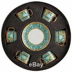 Versace Rosenthal La Scala del Palazzo Set 6 Tea Cup with Saucer in Elegant Box