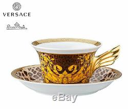 Versace Rosenthal Wild Floralia Set Decorative Plate 22 cm+Tea Cup 25 YEARS