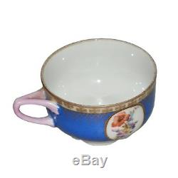 Vintage 1920 Tea Cup Sets 3 Original Soviet Russian Imperial Porcelain Kuznetsov