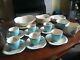 Vintage 1950 Beswick Ballet Tea Cups Set 6 Blue Teacups Saucers Plates Bowls Jug