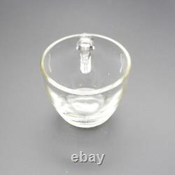 Vintage Anchor Hocking 16-Piece Triangle Clear Glass Snack Plate & Cup Set & Box