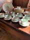 Vintage Antique Calyx Ware Set Carolynn Hand Painted Dinner Plates Tea Cups