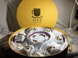 Vintage CC&T for coffee & Tea Set Butterfly Handles MIB