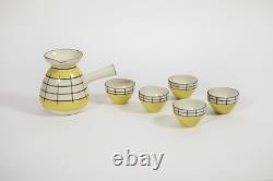 Vintage Cappuccino Cups Saucers Set Ceramic Coffee Tea Cups Kitchen Art Decor