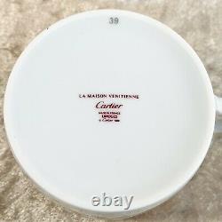 Vintage Cartier 2 Pairs Tea Cup & Saucer Sets La Maison Venitienne Red No Case