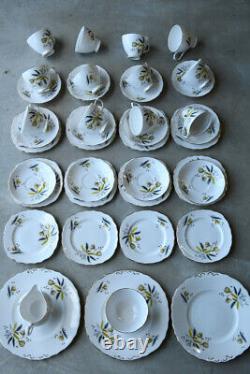 Vintage Colclough China Cups Saucers Plates Tea Set 12 Setting