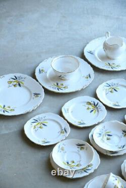 Vintage Colclough China Cups Saucers Plates Tea Set 12 Setting