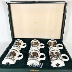 Vintage Gucci Floral Flora 24K Gold Accent Mug Tea Cup Set Fine Bone China