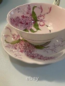 Vintage Paragon Lilac Teacup And Saucer Set Purple Pink