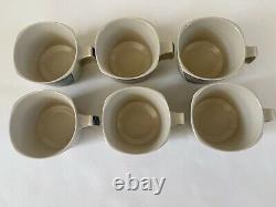 Vintage Rosenthal Studio Tea / Coffee Cups Flash Dorothy Hafner Set of 6