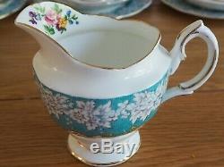 Vintage Royal Albert Enchantment Tea Set 6 Tea Cup Trip & More 21pcs 1st Q