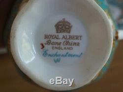 Vintage Royal Albert Enchantment Tea Set 6 Tea Cup Trip & More 21pcs 1st Q