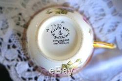 Vintage Royal Chelsea Porcelain'Golden Rose' Tea Set 6 Cup Trio & More 33 Pcs