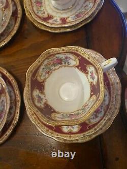 Vintage set of 6 Lady Hamilton Royal Albert Tea cup / Saucer and Cake Plate