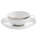 Vista Alegre Domo Platinium Porcelain Tea Cup & Saucer Set of 4