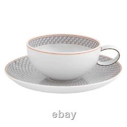 Vista Alegre Porcelain Maya Tea cup & Saucer Set of 4