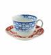 Vista Alegre Timeless Porcelain Tea Cup and Saucer Set of 4