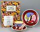 WEDGWOOD -BLUE AUTUMN- BIZARRE by CLARICE CLIFF CONICAL TEA CUP SAUCER PLATE SET