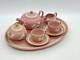 WEDGWOOD JASPERWARE PINK Miniature Tea Set cup pot saucer rare vintage
