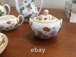 Wedgewood Bone China Miniature Tea Set Wild Strawberry