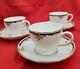 Wedgwood 3 Pcs Set Tea Cup & Saucer Porcelain Round Flower Pattern Tableware