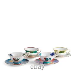 Wedgwood Wonderlust Teacups & Saucers Set Of 4