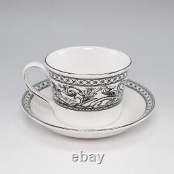 Wedgwood contrast cup & saucer 6 pieces sugar pot creamer tableware White color