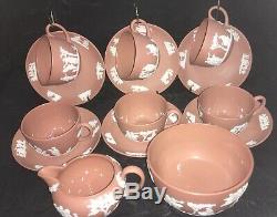 Wedgwood jasperware vintage terracotta Tea cup and saucer Set C1950s