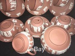 Wedgwood jasperware vintage terracotta Tea cup and saucer Set C1950s