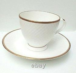 White Color Bone China 6pcs Tea & Coffee Cup With 6 Pcs Saucer Set, 10 x 9 x 8 Cm