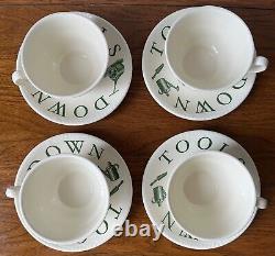 Wood & Son Tools Down Time For Tea Set 4 Cups & Saucers-england