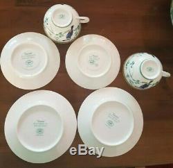 X2 Hermes Toucans 3 piece tea Set Cup/ Saucer/ Cake Plate