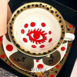 YAYOI KUSAMA TEA CUP SET LOVE FOREVER Heart WITH BOX VARY RARE