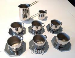 Zepter Masterpiece Collection Luxurious Stainless Steel Expresso & Cup-set